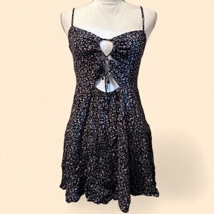 Aeropostale Floral Cutout Dress